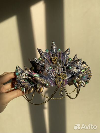 Корона русалки из ракушек