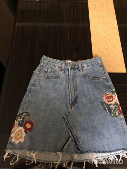 Джинсовая юбка zara
