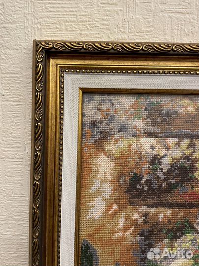 Картина вышитая крестиком ручная работа