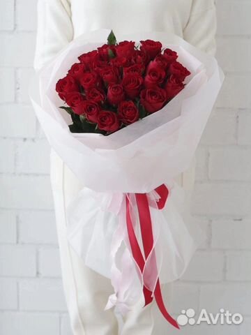 Розы красные.Кения.Букеты из роз