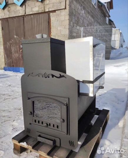 Печь банная на 3 помещения Медведь