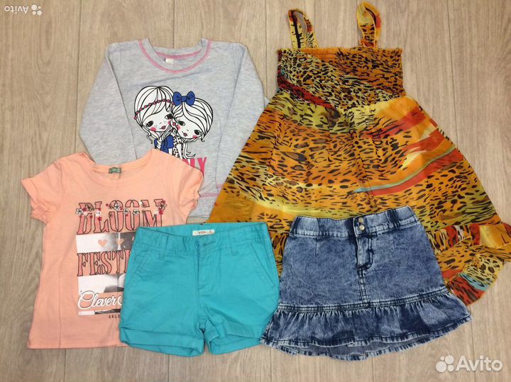 Вещи пакетом на девочку 110 116