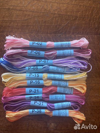 Нитки мулине гамма меланж