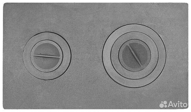 Чугунная плита для русской печи 410мм на 710мм