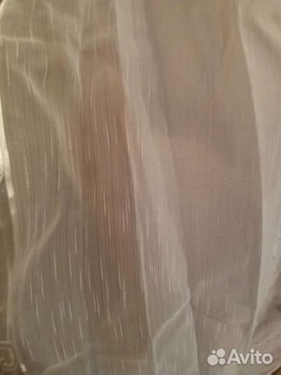 Тюль белая новая