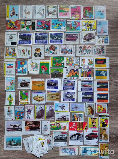 Фантики от жвачек вкладыши обёртки Япония 90-х