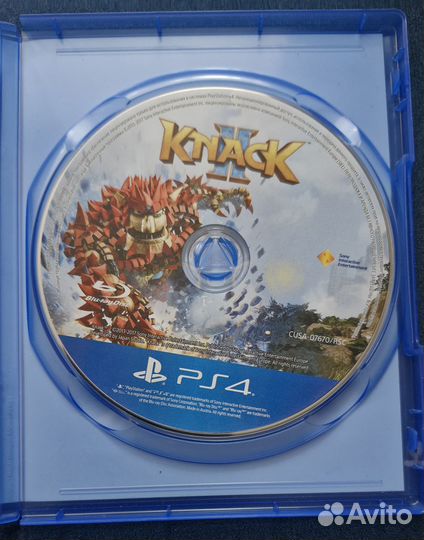 Продам диск Knack 2 (PS4)