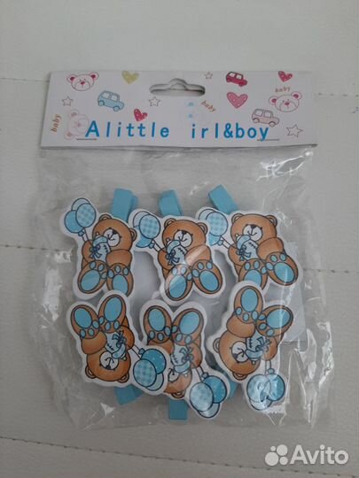 Прищепки декоративные