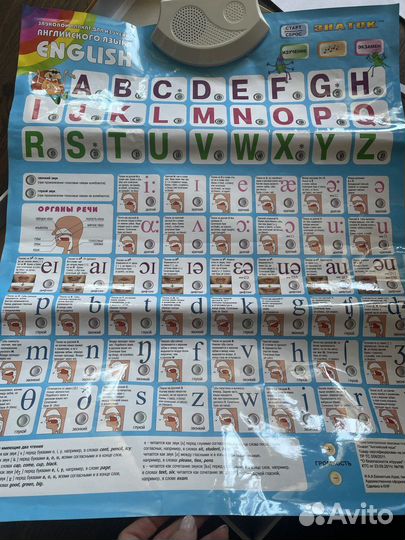 Звуковой плакат Знаток (английский язык)