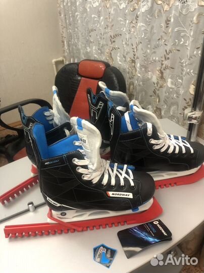 Коньки хоккейные nordway р 34-37