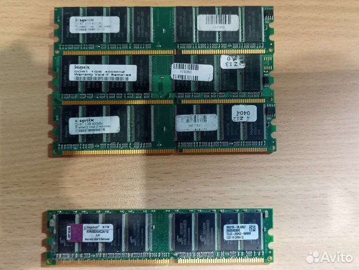 Оперативная память ddr2 и ddr1. 1 gb