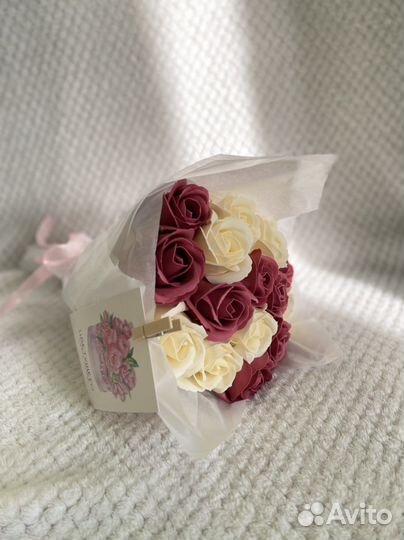 Букет из мыльных роз на день учителя