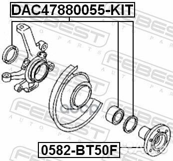 DAC47880055-KIT комплект подшипника ступицы пе