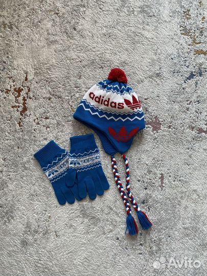 Шапка и перчатки Adidas Original’s оригинал
