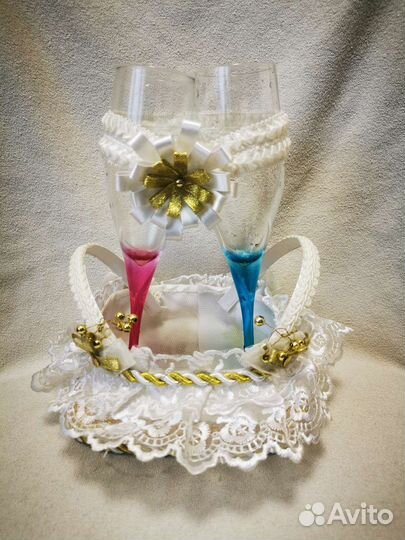 Свадебные бокалы, бокалы для шампанского