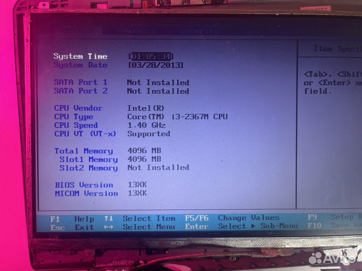 Ноутбук Samsung np530u3b рабочий но убитый корпус