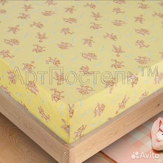 Простынь на резинке детские 60120