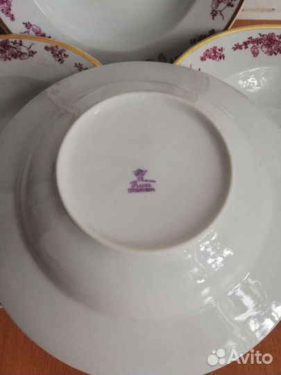 Тарелка суповая Чехословакия, 22,5см