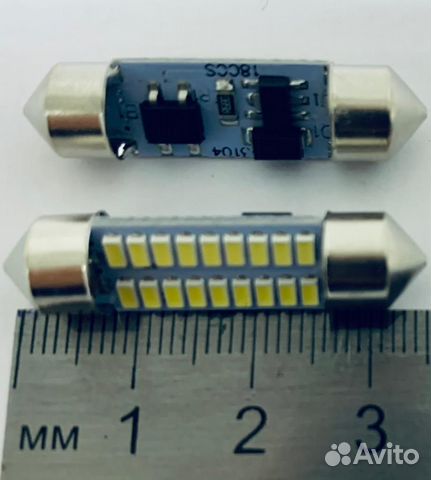 Автомобильная лампа с5w 35мм подсветка салона