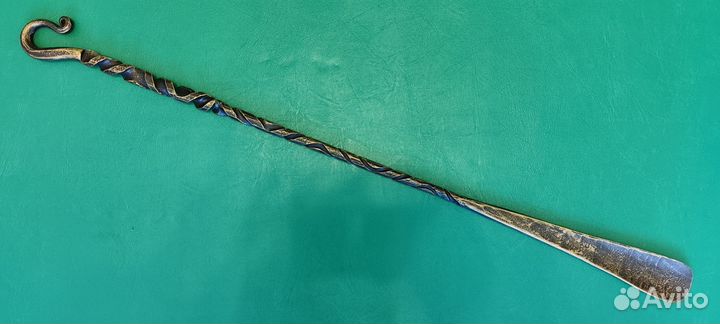 Кованая ложка для обуви, рожок обувной