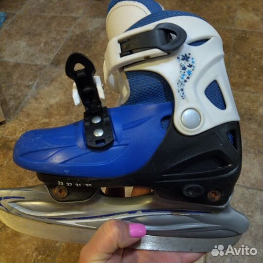 Коньки детские раздвижные 30 31 32 33