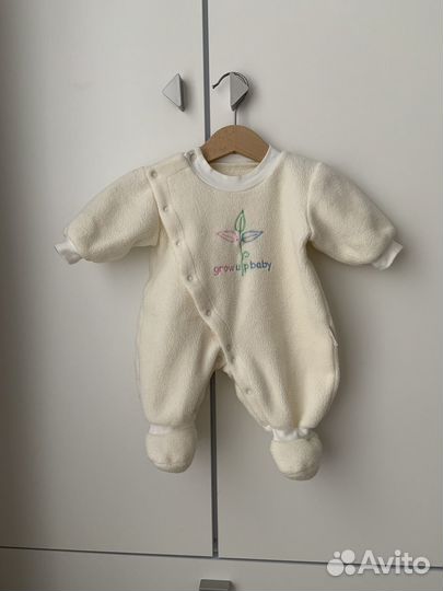 Комбинезон флисовый для новорожденных