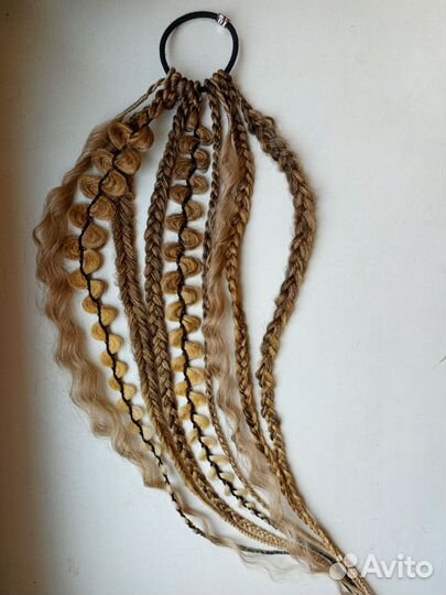 Косы на резинке