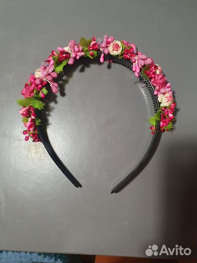 Ободок для волос ручной работы