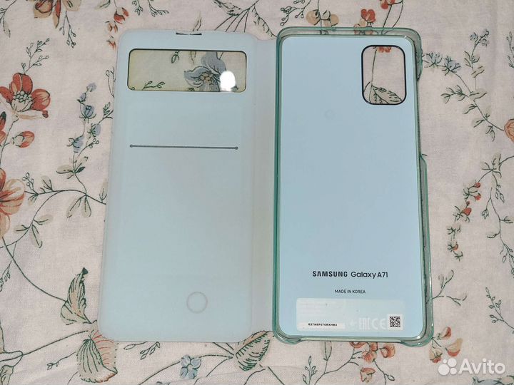 Чехол книжка на samsung a71 (оригинал) магнитный