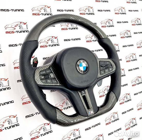 Руль + подушка BMW X6 G06 стиль M карбон X6M