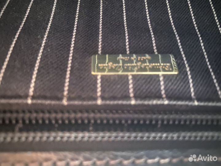 Мужской кожаный портфель Ermenegildo Zegna