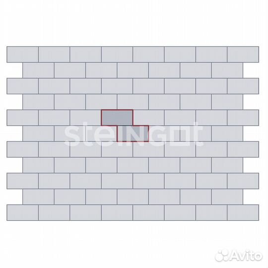 Тротуарная плитка Плита 600х300х80