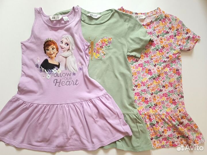 Платье для девочки hm 110 116