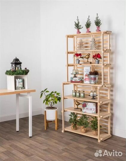 Стеллаж деревянный