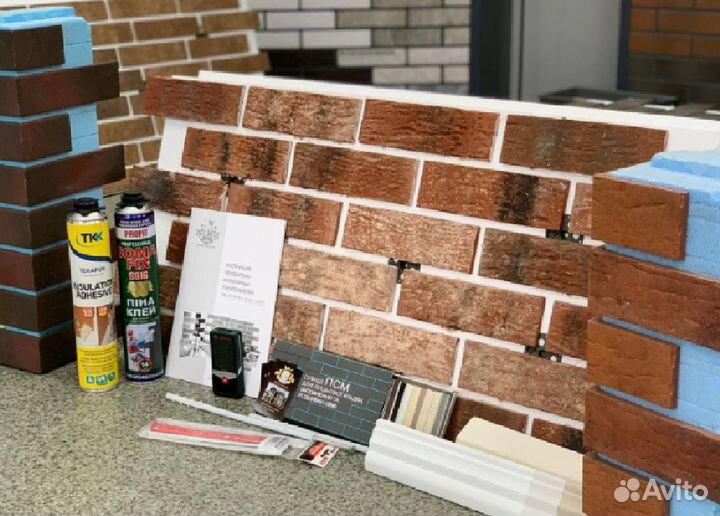 Фасадные термопанели с плиткой под кирпич