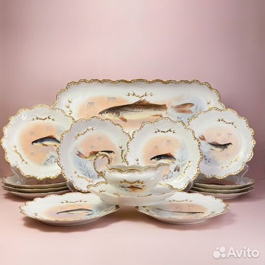 Сервиз (рыбный) Limoges. France