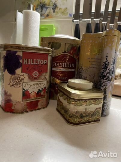 Жестяная банка из под чая