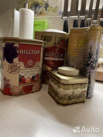 Жестяная банка из под чая