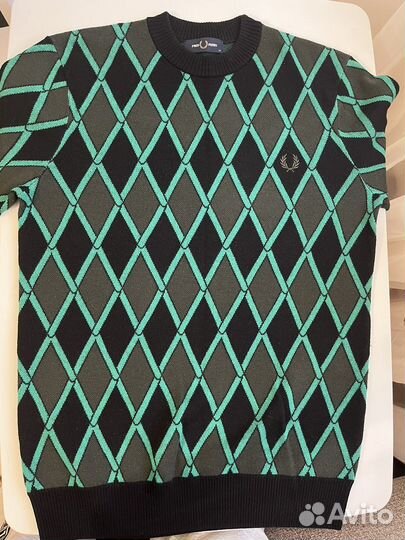 Свитер шерстяной Fred Perry размер xs-s