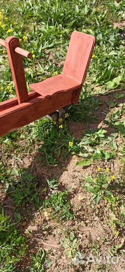 Качель маятник-балансир деревянная