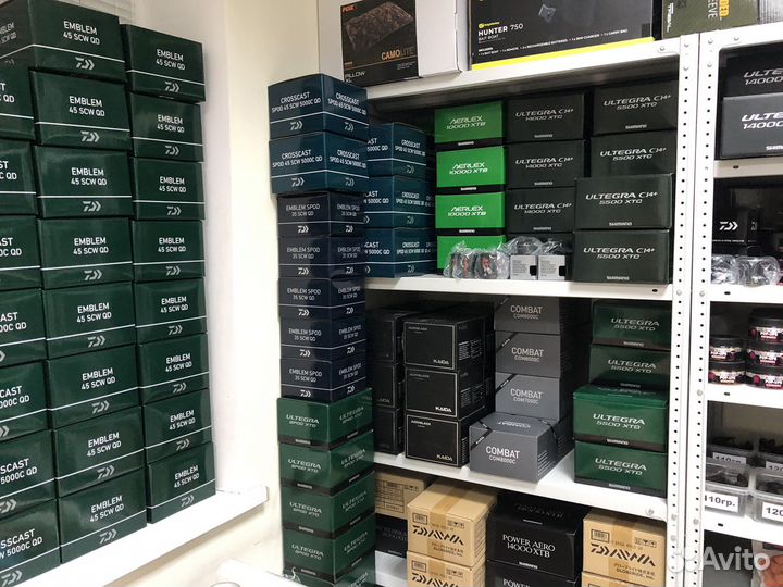 Катушки Daiwa, Shimano Avid carp в наличии