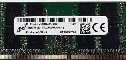 16Gb Micron MTA16ATF2G64HZ-2G6H1 DDR4 2666 sodimm