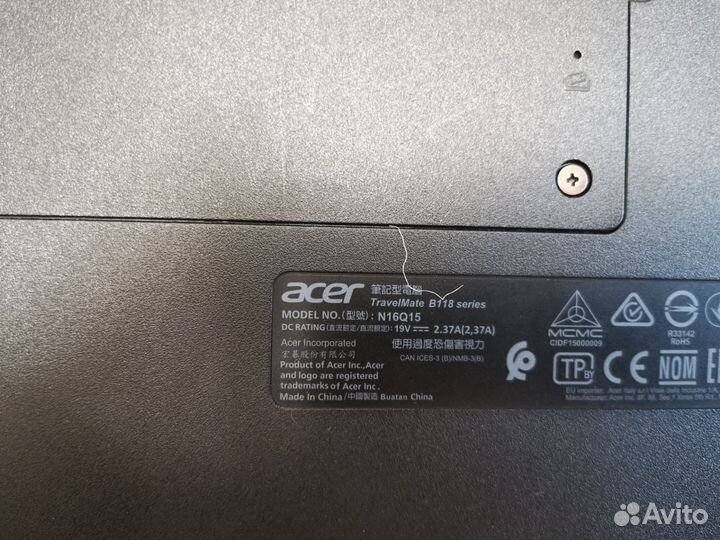 Ноутбук Acer TravelMate B118