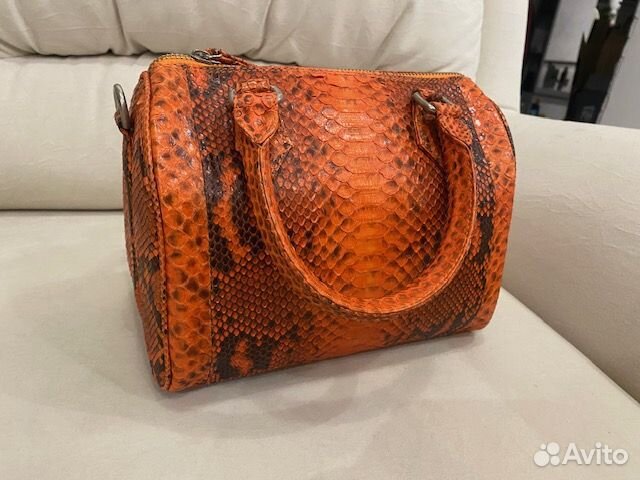 Сумка из питона яркая из Тайланда новая