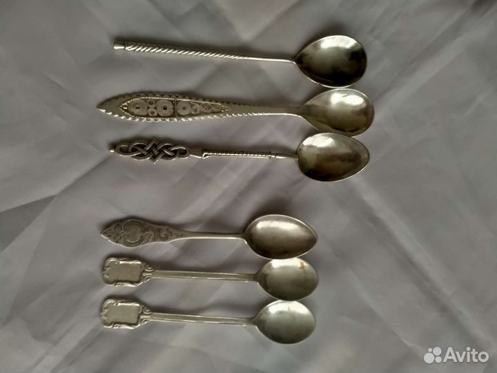 Чайные ложки серебро СССР