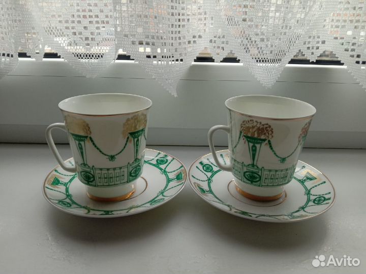 Фарфоровые кофейные пары 