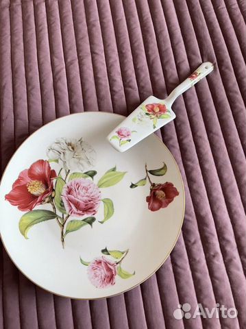 Тарелка для торта, тортница с лопаткой