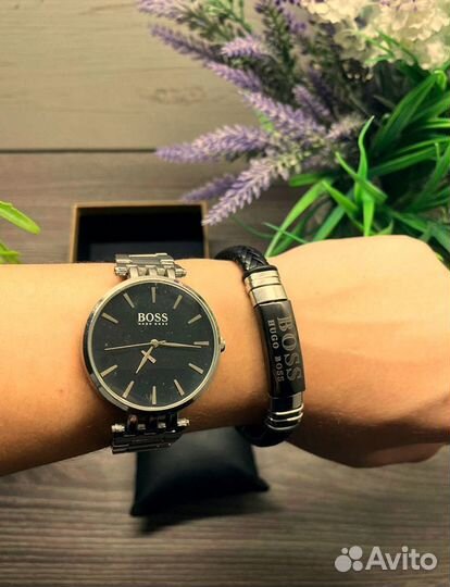Подарочный набор часы Hugo Boss