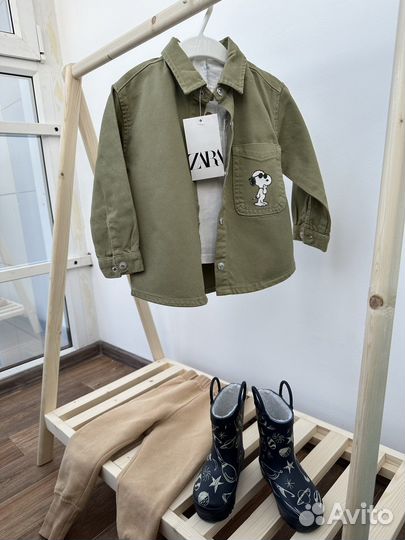 Рубашка джинсовая детская Zara 98 104 110