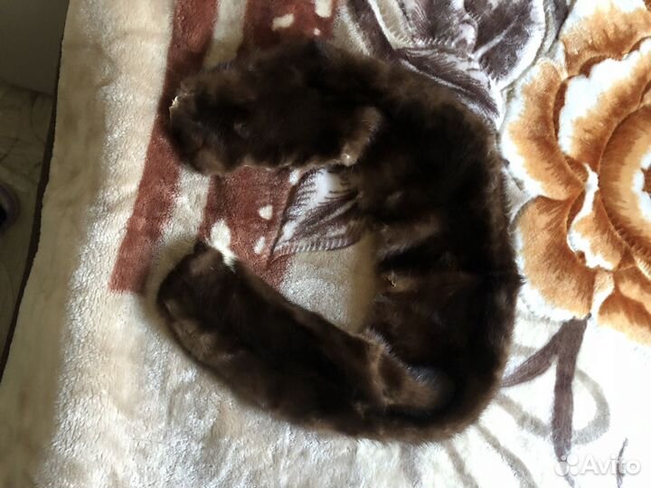 Меховой воротник норка